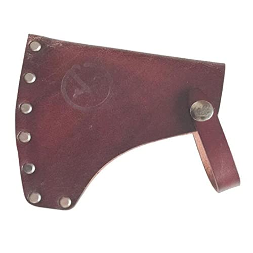 Leather Axe Head Cover with Belt Loops - Durable Cowhide Outdoor Tool Protector