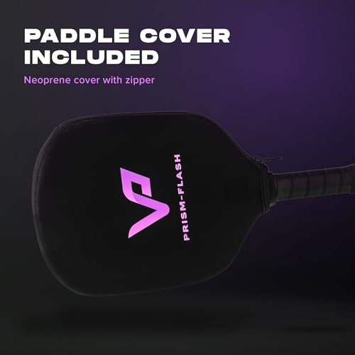 Carbon Fiber Pickleball Paddle - 16mm Foam Injected Walls - Flash