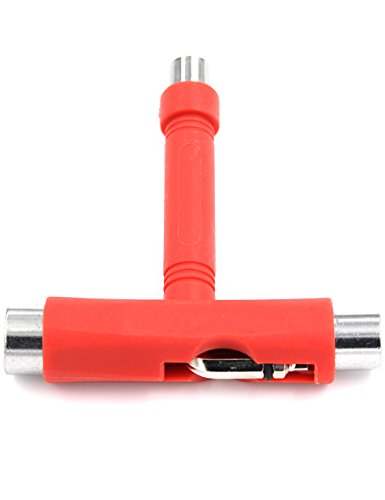 Skate Tool Multi-Function Kit - All-in-One Wrench - Red