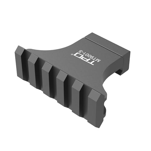 90 Degree Picatinny Rail Mount Offset Mount - Black 5 Slot