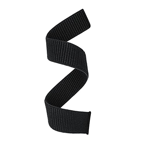 Abanen Black Hook & Loop Quick Dry 20mm Watch Band for Garmin Fenix 8 / Epix Pro / Fenix 7S-5S & Instinct 2S E