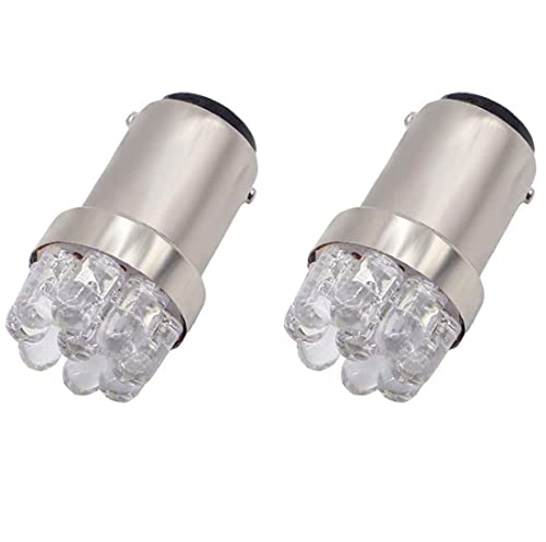 BA15D Marine LED Bulbs - 12V White Navigation Light Bulb Replacement, 2 Pack