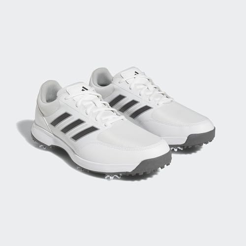 adidas Tech Response 3.0 Golf Shoes - White/Dark Silver Metallic