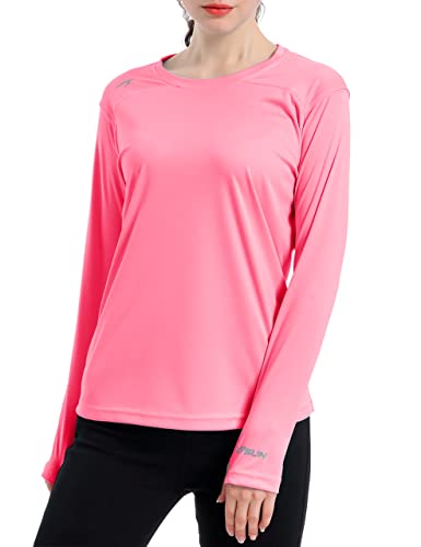 UPF 50+ Long Sleeve Women's Rash Guard Swim Shirt - Athletic Tops