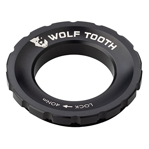 Wolf Tooth Centerlock Rotor Lockring Black - Compatible with 12-20mm Axles