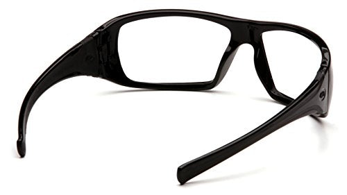 Goliath Safety Glasses - Black Frame with Clear Anti-Fog Lens
