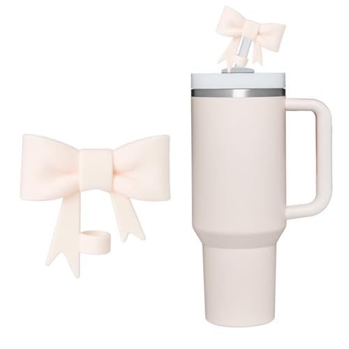 Bow Straw Topper for 10mm Straws - Leak-Proof Silicone Cover - 1Pcs-A