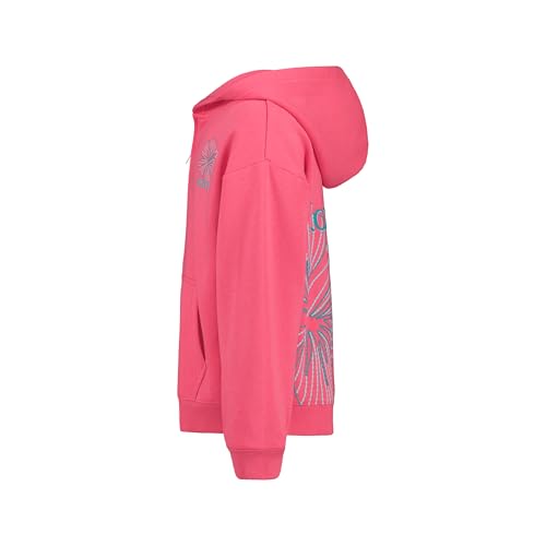 Roxy Kids Coastal Cruiser Zip Hoodie Big Kid 8-10 Pink Hibiscus