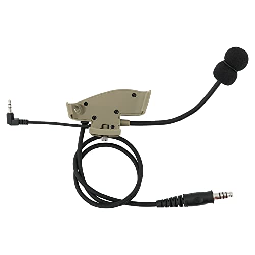 Microphone & PTT Accessory for Howard Leight Impact Sports Headphones - Tan