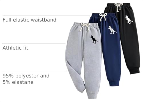 Nivne Tco Toddler Boy Sweatpants Set - Dinosaur Print 3-7T, 6 Years