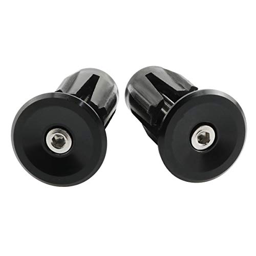 Aluminum Alloy Bike Handlebar End Plugs - 2 Pcs with Tool