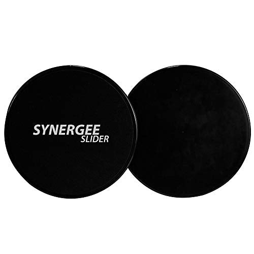 Core Sliders for Ab Workouts - Dual Sided - Jet Black