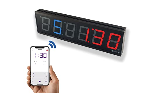 Bluetooth App-Controlled 13" LED Gym Clock - Flex Timer