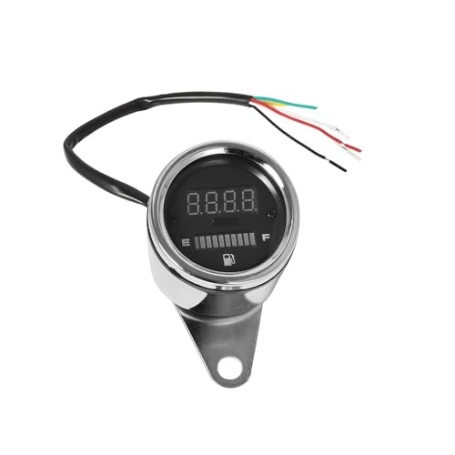 Universal 2-in-1 Motorcycle Odometer & Voltmeter - Digital Tachometer