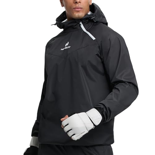 Sauna Suit for Men - Black Jacket Only - X-Large Workout Gear