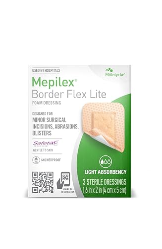 Mepilex Border Flex Lite Wound Dressing 1.6 x 2 In - Hospital Quality