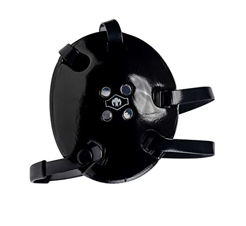 Matman Original Wrestling Headgear Black-Black - 4-Strap Vinyl Ear Guard for Men & Women