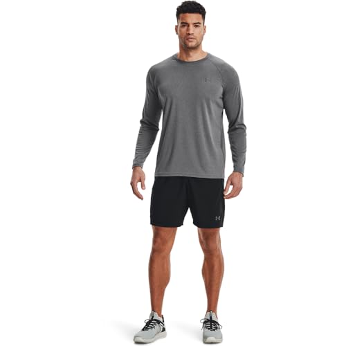 Under Armour Men's Velocity Long Sleeve T-Shirt XL Black Light Heather