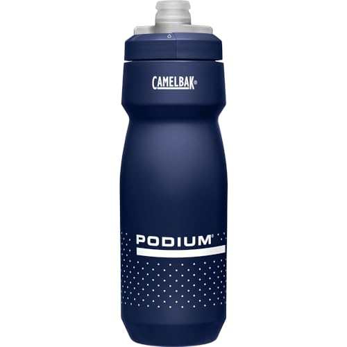 CamelBak Podium Water Bottle 24oz Navy Blue – Easy-Squeeze, High-Flow Cap