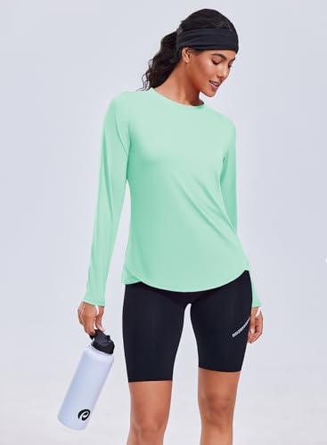 Women's Long Sleeve Quick Dry UPF 50+ Sun Shirt - Medium Green