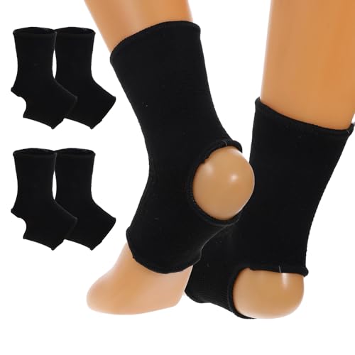 Kids Ankle Support Brace - Compression Sleeves for Sports - Black