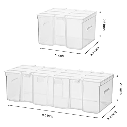 EMENTOL Tool Organizer Box with 16 Compartments, Durable Plastic Storage Box, Parts Organizers