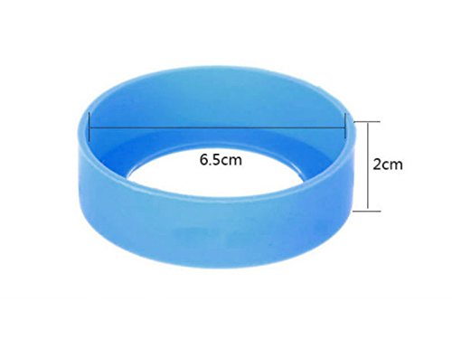Silicone Bottom Protective Cover Cap for Water Bottles - Sky Blue
