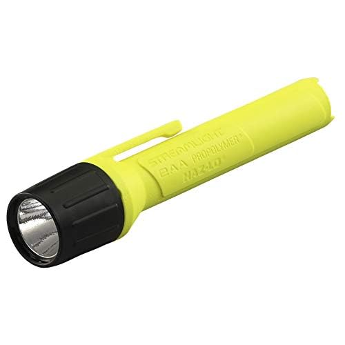 Streamlight 67101 2AA ProPolymer 65-Lumen HAZ-LO Intrinsically Safe, Waterproof, Alkaline Battery Powered LED Flashlight ? Yellow