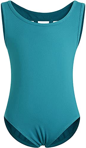 DANSHOW Toddler Girl Ballet Leotard 11-12 Years Turquoise Dancewear