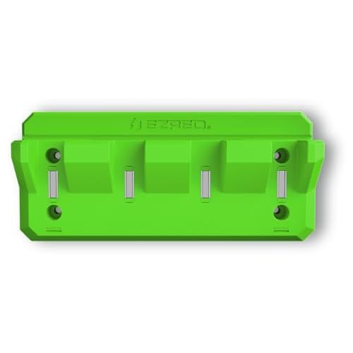 EZRED EZPB4-G Magnetic 4 Slot Pry Bar Holder with Mounting Holes Non-Marring TPEE Low Profile Design Organization