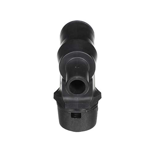 Attwood 1674-6 90° P-Trap Fuel Tank Vent Black with Black Vent Head - Standard Mount, 5/8-Inch Hose, Ethanol Compatible
