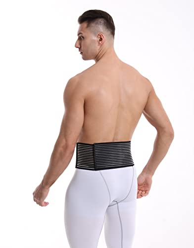 Umbilical Hernia Belt for Men & Women, L/XL (39-52 in) Double-Thickness Abdominal Binder