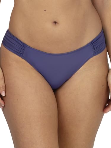 Women's Low-Rise Ruched Bikini Bottom - Skipper Blue, XX-Large