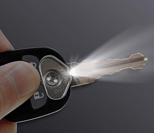 Small LED Thumb Light Stick-On Flashlight for Tools and Keys - Silver, 1 Pack