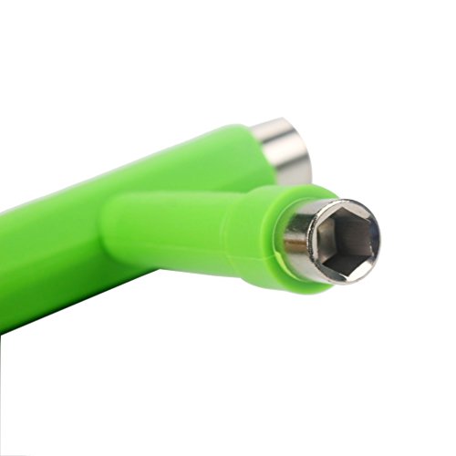 Portable Multi-Function Skateboard Tool with Screwdrivers - Green