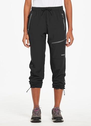 Women's Hiking Pants - Quick Dry Lightweight Cargo - Medium 29'' Black