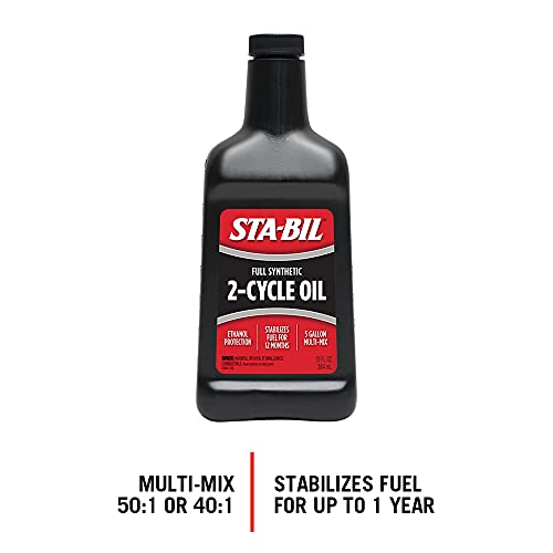 Full Synthetic 2-Cycle Oil with Fuel Stabilizer - 13 oz