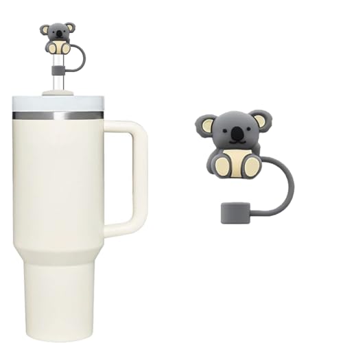 Cute Koala Silicone Straw Cover for 10mm Reusable Straws