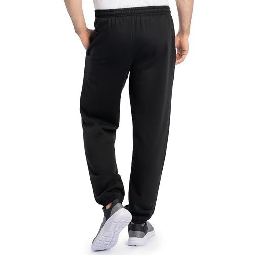 Eversoft Fleece Sweatpants with Pockets - Large, Black