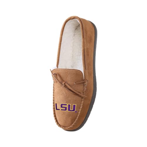 NCAA LSU Tigers Moccasin Slippers - Size 9-10