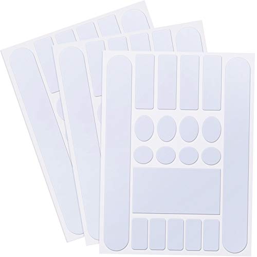 Bicycle Chainstay Protector - 3 Pieces Clear PVC Covers