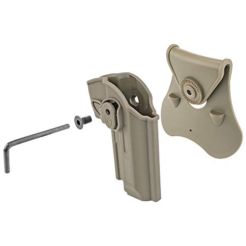 Level 2 Quick-Draw Paddle Holster for Beretta 92 - FDE