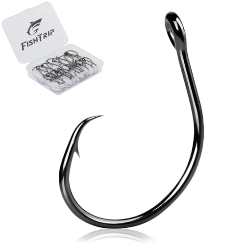 25Pcs Inline Circle Hooks - Catfish Fishing Hooks #4