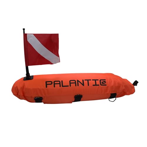 Torpedo Float with Dive Flag - High-Visibility Spearfishing Buoy for Scuba & Freediving