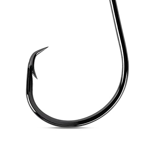 UCEC Saltwater Circle Fishing Hooks - 40pcs, Size 8/0, High Carbon Steel