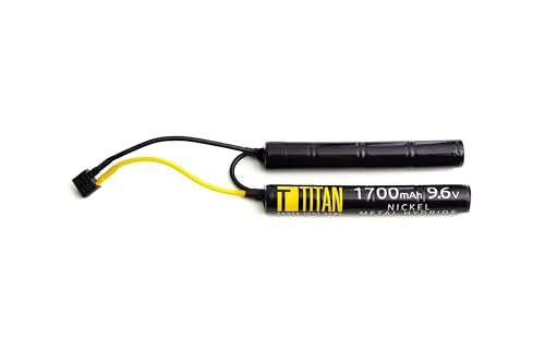 9.6V 1700mAh Nunchuck NiMH Airsoft Battery for AEG Guns