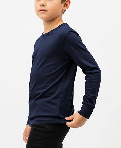Boys' Long Sleeve Cotton T-Shirts - 2 Pack Surprise Colors