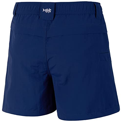 BASSDASH Youth 5" Water-Resistant Quick Dry Cargo Shorts X-Small Dark Blue