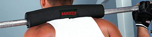Grizzly Fitness 15" Premium Bar Pad for Weight Lifting (One Size) , Black
