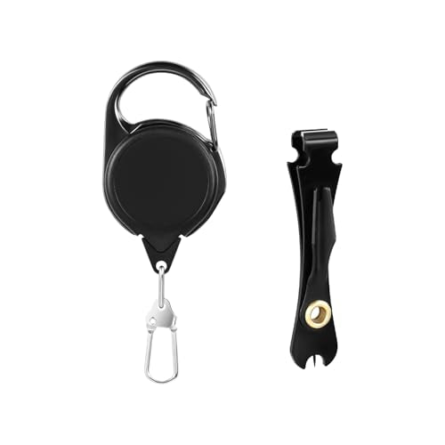 Fly Fishing Zinger Retractor & 3-in-1 Knot Tool Clipper - 1 Pcs + 1 Single Cut